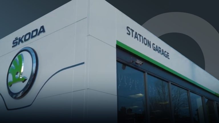 SKODA station garage dealership exterior